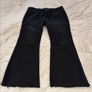 Frame Denim Black Le Easy Flare